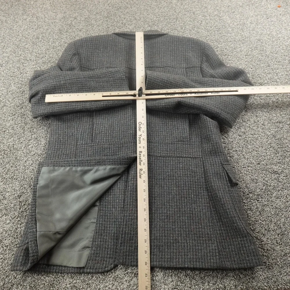 VTG Pendleton Blazer Mens 44 Gray Wool Tweed Elbow Patch Sport Coat Jacket‎ USA